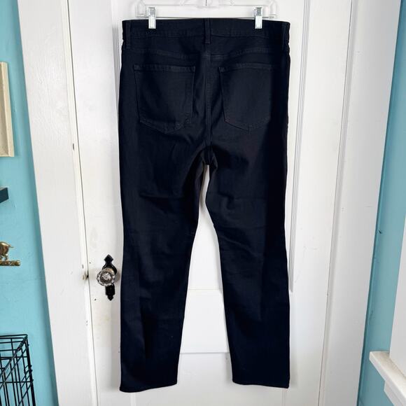 Old Navy High Rise WOW Straight Jeans Stretch 29.5” Inseam NEW Size 14 R Black - Picture 8 of 12